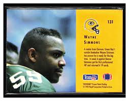 1993 Playoff Contenders Rookie #131 Wayne Simmons RC