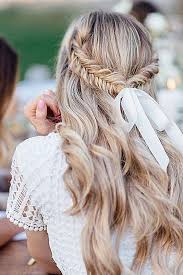 Conrows & traingle braids combo. 25 Ideas To Rock A Ribbon In Wedding Hair Weddingomania