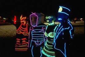 Neon Light Costume Tron Glow Stick Party Neon El Wire