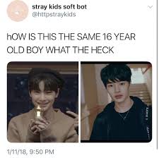 This Is Literally Why It Took Me So Long To Recognize Him 100 Of The Time Because The Boy Is Like Two Different People Kid Memes Kpop Memes Stray