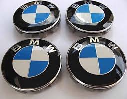 Lot De 4 Logo Bmw 68mm Blanc Bleu Centre De Roue Cache Moyeu Jante Embleme Jantes Insigne Cache Moyeux Series 1 3 Logos De Voitures Logo Bmw Support De Plaque