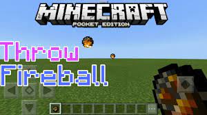 /execute as @a scores= {firestaff=1} run summon minecraft:fireball ^ ^1 ^ {direction: Minecraft Pe How To Throw Fireball Youtube