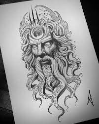 Mythological characters have inspired generations after generations with their heroic and godly characteristics. Michal Hladik Art Greek Tattoos Mythology Tattoos Poseidon Tattoo