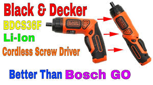 Please ensure that you have selected the exact version of the product that you want above to get an get help regarding black and decker cs3651lc 3.6v cordless screwdriver. Black Decker Bdcs36f 3 6v Li Ion Cordless Screw Driver Better Than Bosch Go Youtube