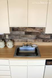 It's easy, inexpensive and fast. Cheap Diy Rustic Kitchen Backsplash Shelterness