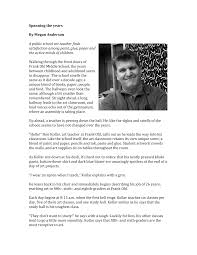 Spanning the years By Megan Anderson A public school art teacher finds  satisf