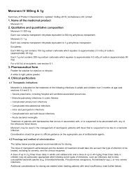 Meronem is used in the treatment of moderate to severe. Meronem Iv Msds Download