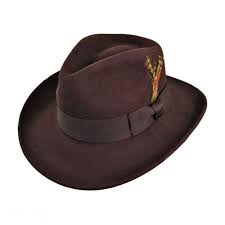 Jaxon Hats Ford Crushable Wool Felt Fedora Hat All Fedoras