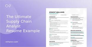 They do so by identifying what certain projects need and by a supply chain analyst usually needs a specialized undergraduate degree in operations engineering, operations analysis, or a related field. Supply Chain Analyst Resume 8 Step Ultimate Guide For 2021 Enhancv