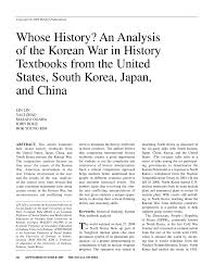 Mexico has been caught up numerous wars in its long history, from the conquest of the aztecs to the country's involvement in world w. Pdf Whose History An Analysis Of The Korean War In History Textbooks From The United States South Korea Japan And China