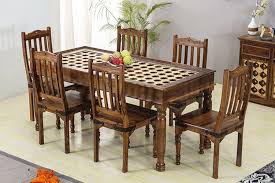 Wood outdoor dining sets from patioliving are sets that are manufactured from natural wood materials and intended for use in an exterior dining setting. Wooden Dining Table Size Available Different Sizes Inr 10 Kinr 15 K Set By Nirvan Export From Faridabad Haryana Id 5222622