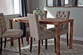 Parsons style mid century walnut and oak expanding 10 person dining table table measures: Emmerson Parsons Table Modern Reclaimed Wood Dining Table Ana White