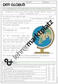An der ersten haltestelle steigen 17 kinder aus, an der zweiten 24. Der Globus Arbeitsblatt Infotext Orientierung Auf Der Erde Unterrichtsmaterial Im Fach Sachunterricht Globus Arbeitsblatter Unterrichtsmaterial