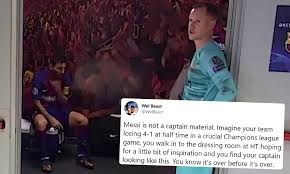 We did not find results for: Barcelona Talisman Lionel Messi Slammed For Lack Of Leadership During Defeat To Bayern Munich Daily Mail Online