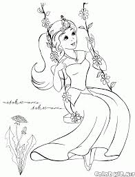 Teile das mit deinen freunden! Malvorlagen Prinzessin Auf Einer Schaukel