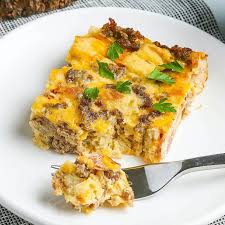 Now, did our dad's serve bacon and eggs or jimmy dean sausages with hashbrowns every sunday morning, and live until 90? Overnight Bacon And Sausage Breakfast Casserole The Novice Chef
