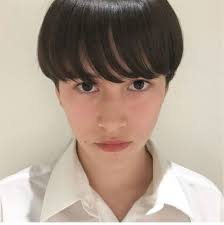 暗髪 マッシュ 前髪パーマ ショート nanuk渋谷店 ナヌーク 高橋 忍 416577 hair ショート パーマ 髪 マッシュ 前髪 パーマ