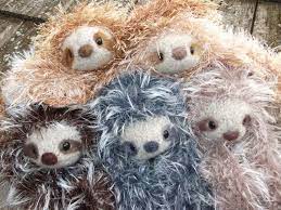 sloth stuffed animal plush mama and baby etsy