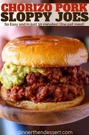 Chorizo Sloppy Joes Made With Ground Pork Chorizo And Brown Sugar On A Toasted Brioche Bun Is The Perfect Combo Of Sweet A Recipes Chorizo Sloppy Joes Recipe