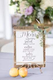 Relaxed And Refined Classic Wedding Carey Kyle With Images Wedding Menus Design Wedding Menu Cards Wedding Table Menus