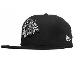 Custom Black Hawks 59fifty Fitted Cap By New Era X Nhl Black Hawks Cap Fitted Caps