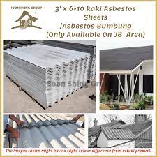 Asbestos was partially banned in malaysia in 1999. 3 X 6 10 Kaki Asbestos Sheets Asbestos Bumbung Only Available In Jb Area Shopee Malaysia
