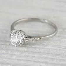 1 03 Carat Vintage Art Deco Diamond Solitaire Engagement Ring Vinta Vintage Engagement Rings Simple Antique Engagement Rings Antique Engagement Rings Vintage