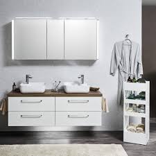 Pelipal badezimmerschränke im angebot große auswahl viele bezahlmöglichkeiten jetzt bestellen & sparen! Pelipal Solitaire 9005 Badmobel Als Set 150 Cm Doppelwaschplatz Mit Aufsatzwaschtischen Und Led Spiegelschrank Impuls Home