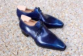 Handmade Men Leather Shoes Navy Blue Dress Shoes Men Men Formal Leather Shoes Dress Formal Leather Shoes Men Dress Shoes Men Navy Blue Dress Shoes
