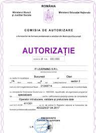Autorizatie auditor intern in sectorul public. Centru Anc Aitoritatea Nationala Pentru Calificari It Learning