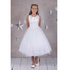 First Communion Sleeveless Embroidery Tulle Dress Boutique