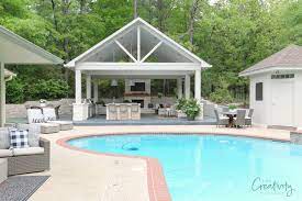 Often used as a guest house or a secondary structure on the property such as a man cave, lounge, etc. Outdoor Kitchen And Pool House Project Reveal