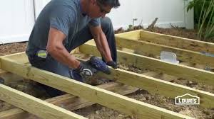 Wooden shed floor on blocks or concrete piers. How To Build A Shed Foundation Youtube