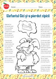 Elefantul Cici Kids Education Preschool Activities Preschool Worksheets