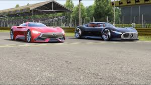 infiniti vision gt vs mercedes benz amg vision gt at monza full course mercedes benz amg mercedes benz benz