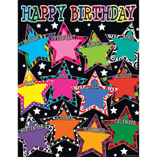 Details About Fancy Stars Happy Birthday Chart Teacher Created Resources Tcr7754