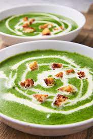 Creamy Spinach Soup Is The Coziest Way To Eat Healthy Recipe Creamy Spinach Soup Spinach Soup Spinach Soup Recipe
