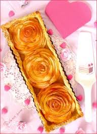 Tarte Aux Pommes Bouquet De Roses Saint Valentin Perle En Sucre Tarte Aux Pommes Perle En Sucre Gateaux Et Desserts