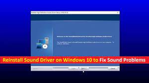 Reinstall Sound Driver On Windows 10 To Fix Sound Problems Windows 10 Windows Sound