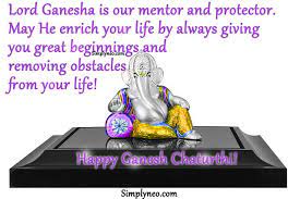 Lord Ganesha Is Our Mentor And Protector May He Enrich Your Life By Always Giving You Great Beginnings And Removin Happy Ganesh Chaturthi Ganesha Lord Ganesha