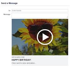 Amolink, which integrates music, video, sound and animations into the birthday card design, can send free birthday cards for facebook. Send Happy Birthday Gif On Facebook Messenger As Link Or Download