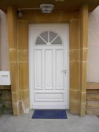 Porte Pvc Blanc Semi Vitree Realisation Menuiserie Barth A Metz Porte Entree Bois Portes Porte Pvc