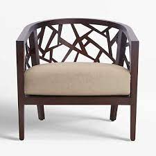 It took a while to get to me but the sofa and cushion covers i ordered are actually better than i had anticipated. Ankara Truffle Frame Chair With Fabric Cushion Reviews Crate And Barrel