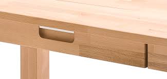 Schreibtisch mit rollcontainer buche massiv einzelstück vom schreiner 165 x 68 cm gestell. Schreibtisch Cento Kernbuche Massiv 140 Cm