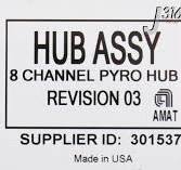 22010 APPLIED MATERIALS HUB ASSY, 8 CHANNEL PYRO HUB, 0100 ...