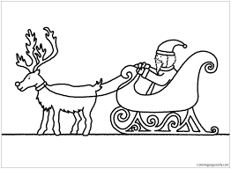 Santa Claus And Sleigh Coloring Page Free Coloring Pages Online Santa Coloring Pages Christmas Coloring Pages Free Coloring Pages