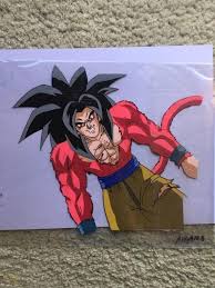 After goku is made a kid again by the black star dragon balls, he goes on a journey to get back to his old self. Dragon Ball Z Gt Super Saiyan 4 Goku Production Cel With Unstuck Sketch 1797963445