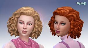 Curly Hairstyles Sims 4 Simple Sims Hair Sims 4 Curly Hair Curly Hair Styles