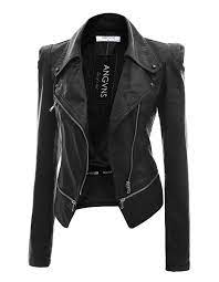 Women S Faux Leather Jacket Faux Leather Jacket Women Leather Jackets Women Vegan Leather Jacket