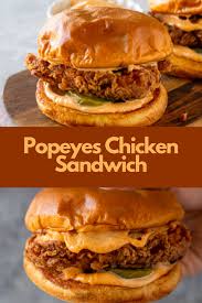 Popeyes Chicken Sandwich Chicken Sandwich Recipes Easy Sandwich Recipes Recipes